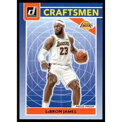 2020-21 Donruss Craftsmen Press Proof #10 LeBron James