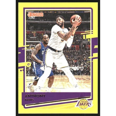 2020-21 Donruss Yellow Flood #168 Anthony Davis