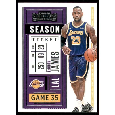 2020-21 Panini Contenders #81 LeBron James