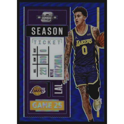 2020-21 Panini Contenders Optic Blue #100 Kyle Kuzma