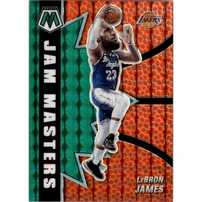 2020-21 Panini Mosaic Jam Masters Mosaic Green #10 LeBron James