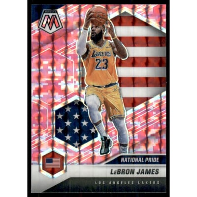 2020-21 Panini Mosaic Mosaic Camo Pink #247 LeBron James
