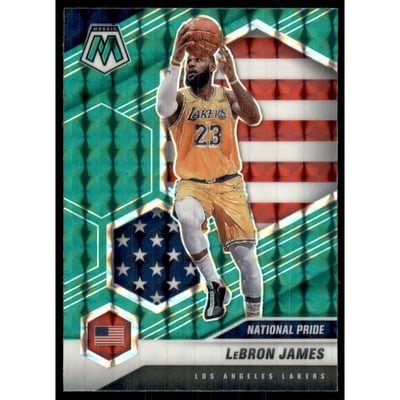 2020-21 Panini Mosaic Mosaic Green #247 LeBron James