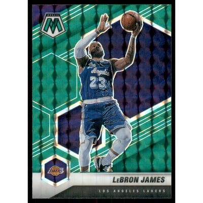 2020-21 Panini Mosaic Mosaic Green #81 LeBron James