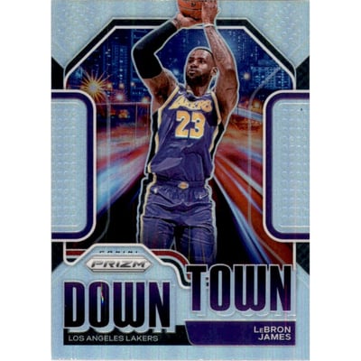 2020-21 Panini Prizm Downtown Bound Prizms Silver #18 LeBron James