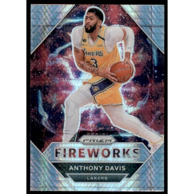 2020-21 Panini Prizm Fireworks Prizms Hyper #6 Anthony Davis