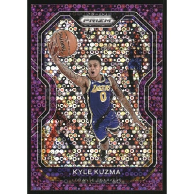 2020-21 Panini Prizm Prizms Fast Break Purple #244 Kyle Kuzma