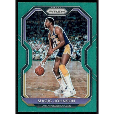 2020-21 Panini Prizm Prizms Green #219 Magic Johnson