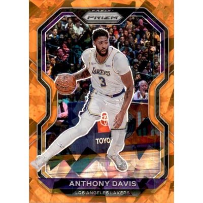 2020-21 Panini Prizm Prizms Orange Ice #109 Anthony Davis