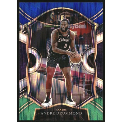 2020-21 Select Prizms Blue White Green Flash #5 Andre Drummond