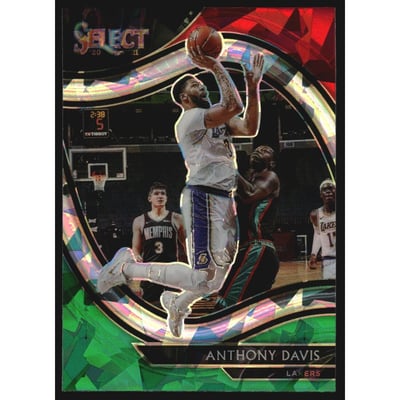 2020-21 Select Prizms Red White Green Ice #228 Anthony Davis