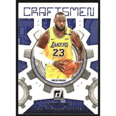 2021-22 Donruss Craftsmen Press Proof #3 LeBron James