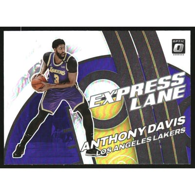 2021-22 Donruss Optic Express Lane Purple #19 Anthony Davis