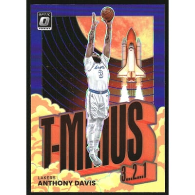 2021-22 Donruss Optic T-Minus 3...2...1... Purple #4 Anthony Davis