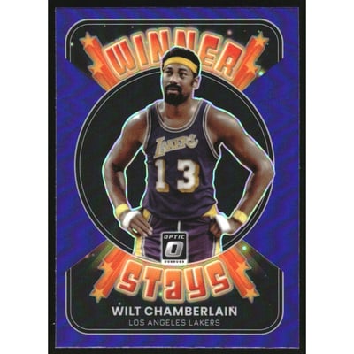 2021-22 Donruss Optic Winner Stays Purple #12 Wilt Chamberlain