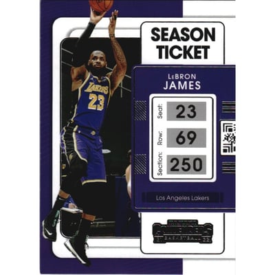 2021-22 Panini Contenders #62 LeBron James