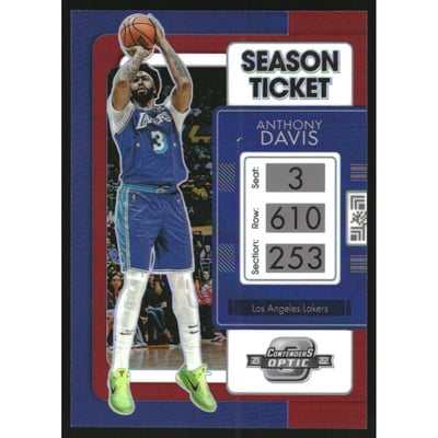 2021-22 Panini Contenders Optic Red #28 Anthony Davis
