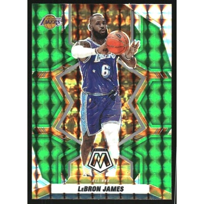 2021-22 Panini Mosaic Mosaic Green #286 LeBron James ALL