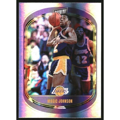 2021-22 Panini Player of the Day Double Rainbow #86 Magic Johnson