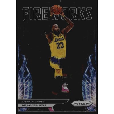 2021-22 Panini Prizm Fireworks #1 LeBron James