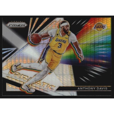 2021-22 Panini Prizm Prizmatic Prizms Hyper #21 Anthony Davis