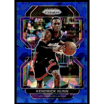 2021-22 Panini Prizm Prizms Blue Ice #216 Kendrick Nunn