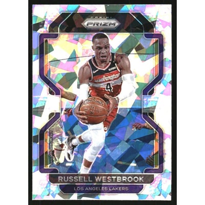 2021-22 Panini Prizm Prizms Ice #55 Russell Westbrook