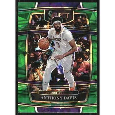 2021-22 Select Prizms Green Cracked Ice #39 Anthony Davis