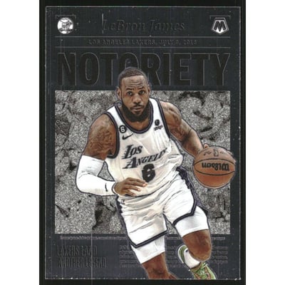 2022-23 Panini Mosaic Notoriety #2 LeBron James