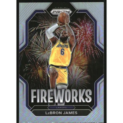 2022-23 Panini Prizm Fireworks Prizms Silver #10 LeBron James
