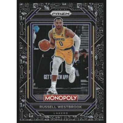 2022-23 Panini Prizm Monopoly Monopoly Black #42 Russell Westbrook