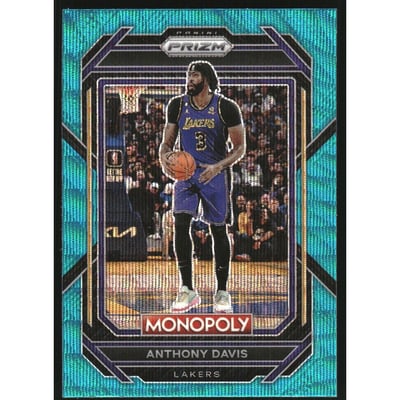 2022-23 Panini Prizm Monopoly Teal Wave #41 Anthony Davis
