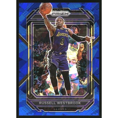 2022-23 Panini Prizm Prizms Blue Ice #133 Russell Westbrook