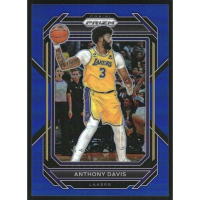 2022-23 Panini Prizm Prizms Blue #122 Anthony Davis
