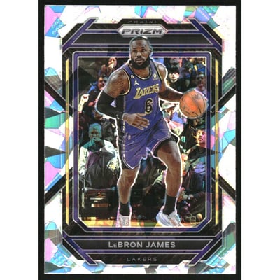 2022-23 Panini Prizm Prizms Ice #134 LeBron James