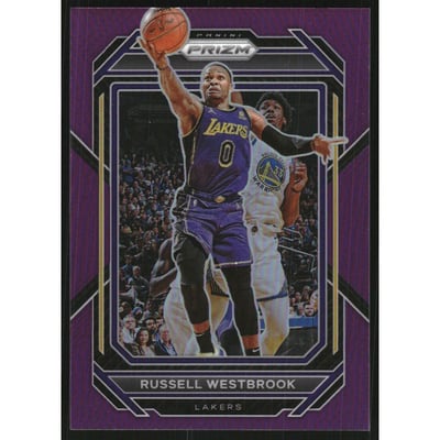 2022-23 Panini Prizm Prizms Purple #133 Russell Westbrook