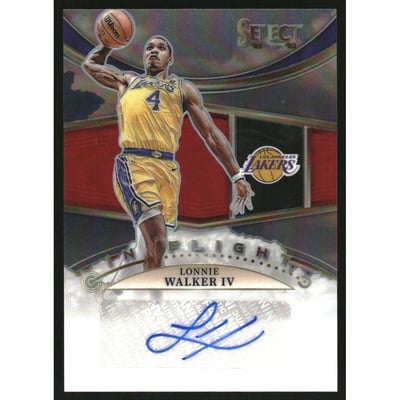 2022-23 Select In Flight Signatures Red Prizms #30 Lonnie Walker IV