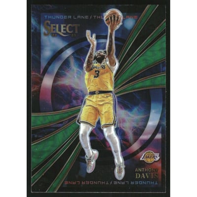 2022-23 Select Thunder Lane Green Prizms #7 Anthony Davis