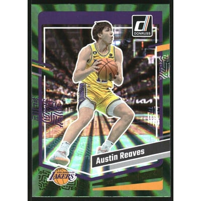 2023-24 Donruss Holo Green Laser #18 Austin Reaves