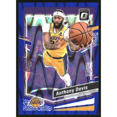 2023-24 Donruss Optic Blue Seismic #144 Anthony Davis