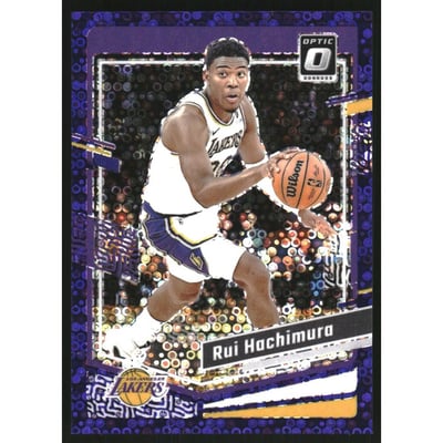 2023-24 Donruss Optic Fast Break Purple #162 Rui Hachimura