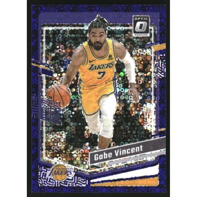 2023-24 Donruss Optic Fast Break Purple #36 Gabe Vincent