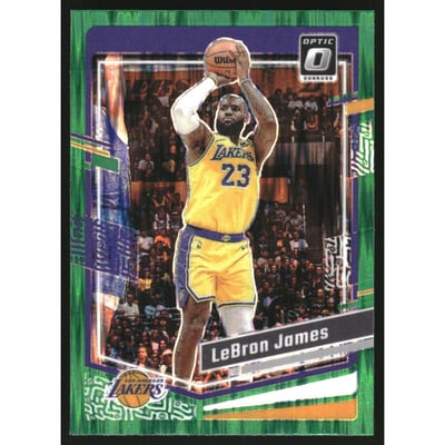 2023-24 Donruss Optic Green Shock #65 LeBron James