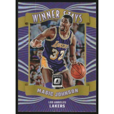 2023-24 Donruss Optic Winner Stays Holo #11 Magic Johnson