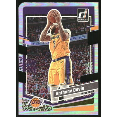 2023-24 Donruss Press Proof Gold Die-Cut #130 Anthony Davis