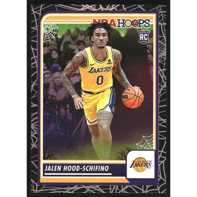 2023-24 Hoops Haunted Hoops Holo Webs #19 Jalen Hood-Schifino