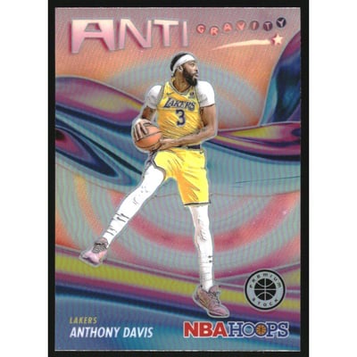 2023-24 Hoops Premium Stock Anti Gravity Silver Prizm #18 Anthony Davis
