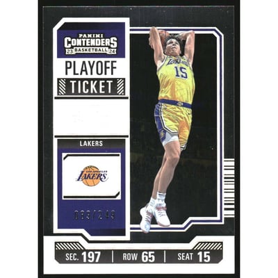2023-24 Panini Contenders Playoff Ticket #15 Austin Reaves