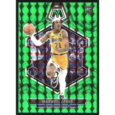 2023-24 Panini Mosaic Mosaic Choice Fusion Green #227 Maxwell Lewis