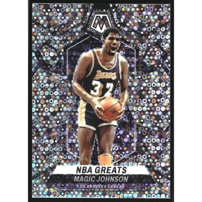 2023-24 Panini Mosaic Mosaic Fast Break Silver #295 Magic Johnson/NBA Greats